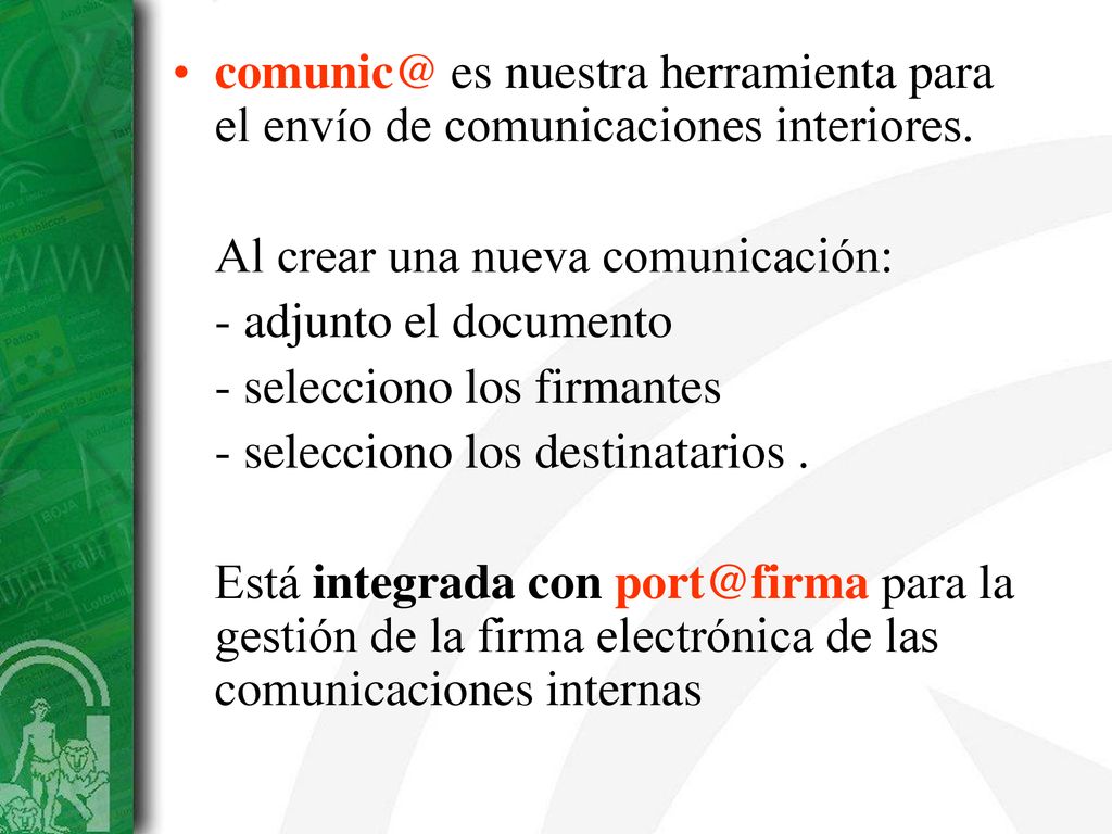 es nuestra herramienta para el envío de comunicaciones interiores.