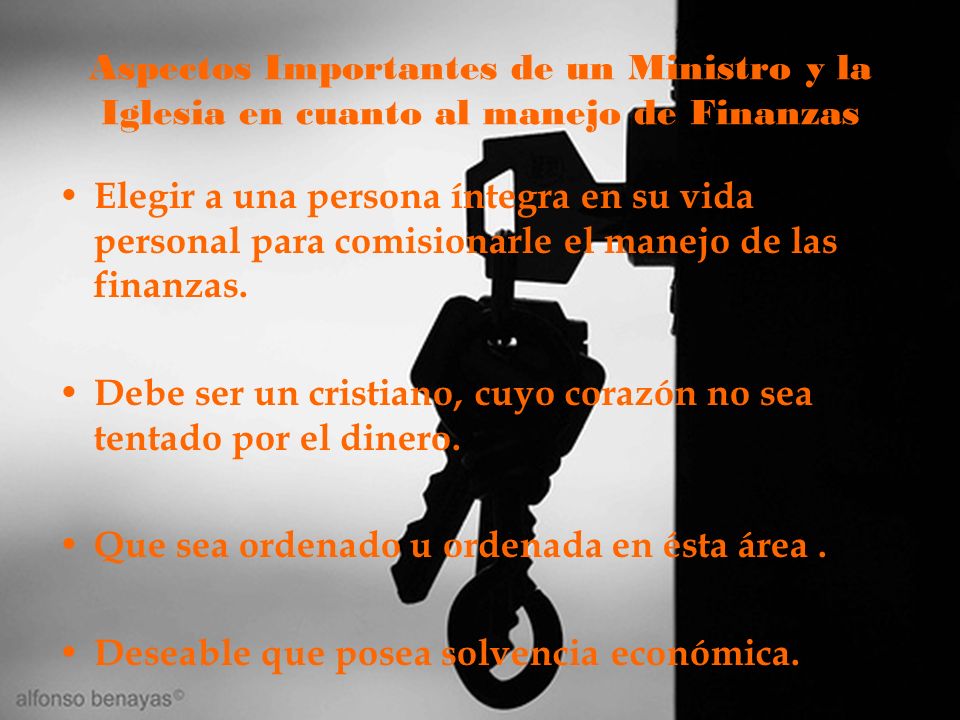 Aspectos Importantes de un Ministro y la Iglesia en cuanto al manejo de Finanzas