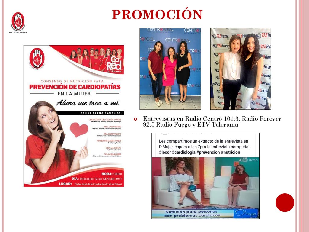 PROMOCIÓN Entrevistas en Radio Centro 101.3, Radio Forever 92.5 Radio Fuego y ETV Telerama