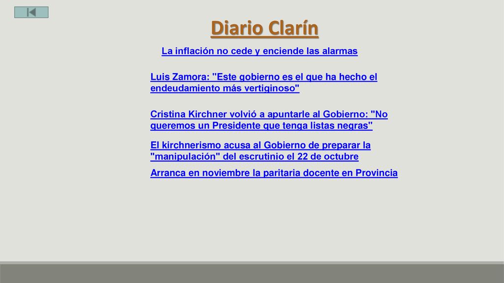 Diario Clarín La inflación no cede y enciende las alarmas