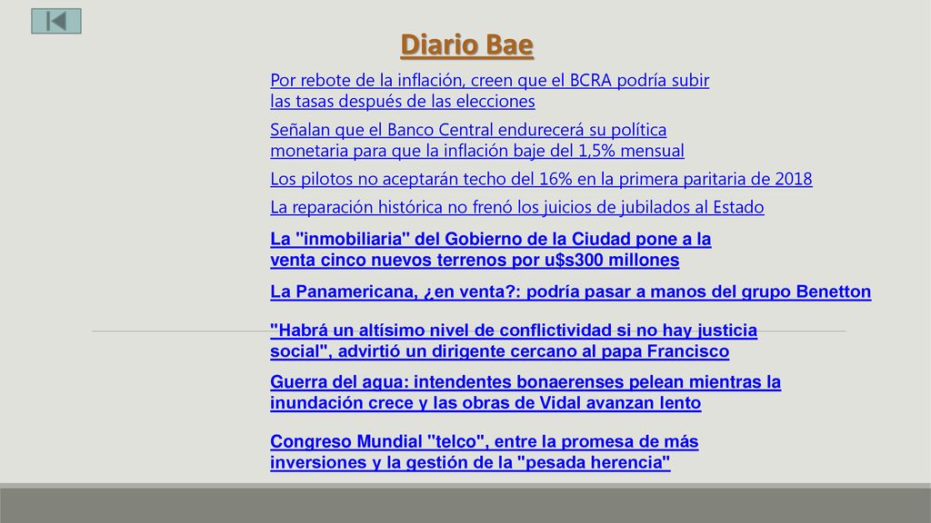 Diario Bae Por rebote de la inflación, creen que el BCRA podría subir las tasas después de las elecciones.