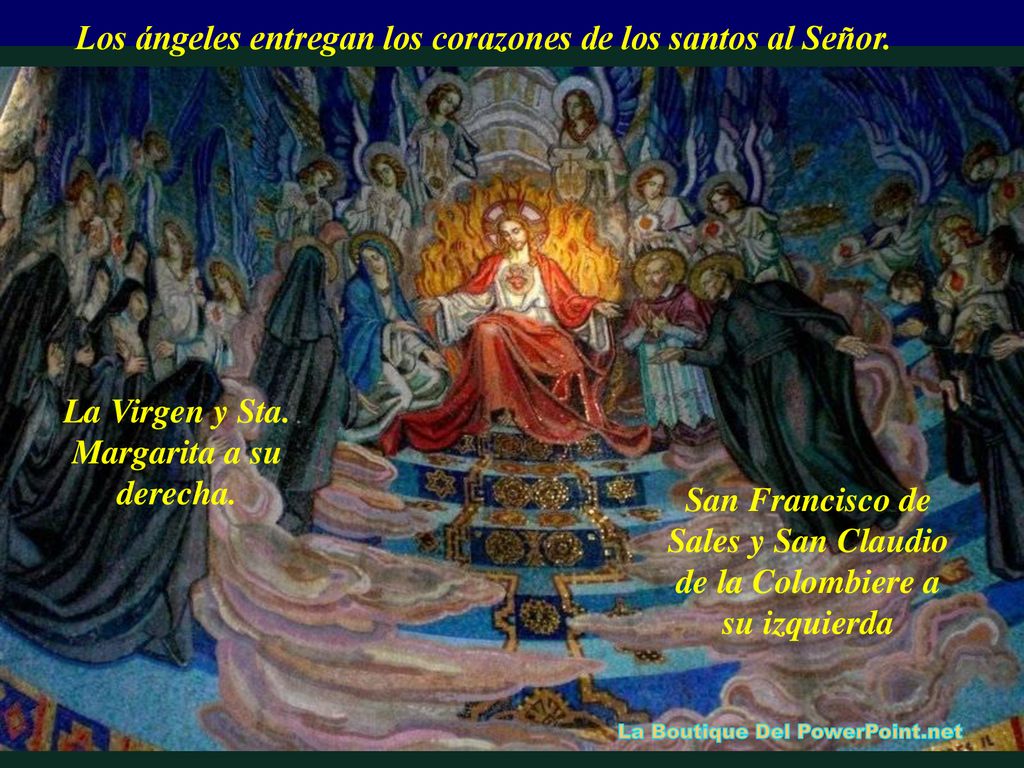 Los ángeles entregan los corazones de los santos al Señor.