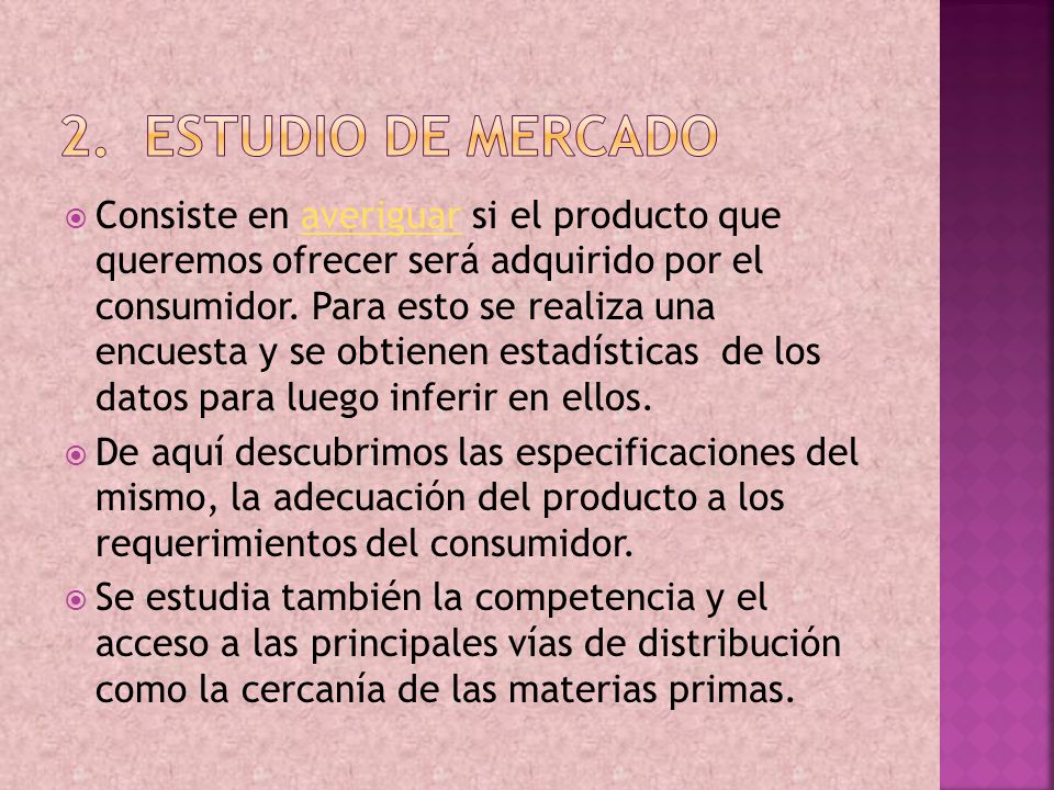 Estudio de mercado