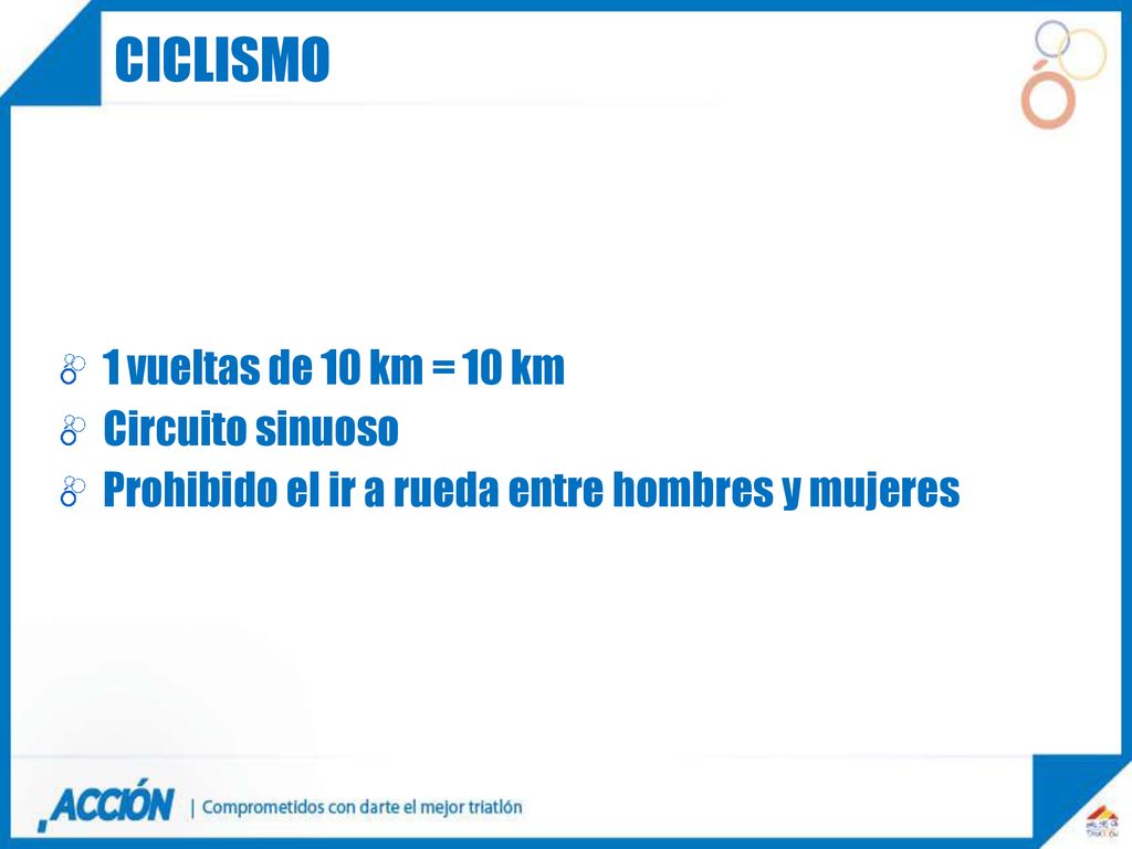 ciclismo 1 vueltas de 10 km = 10 km Circuito sinuoso