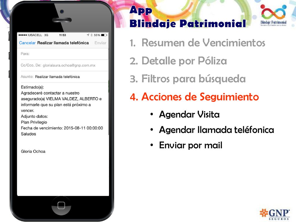 Resumen de Vencimientos Detalle por Póliza Filtros para búsqueda
