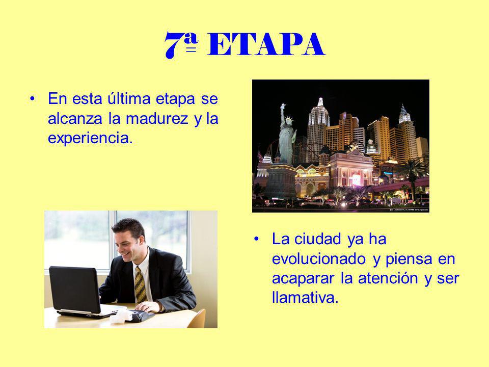 7ª ETAPA En esta última etapa se alcanza la madurez y la experiencia.