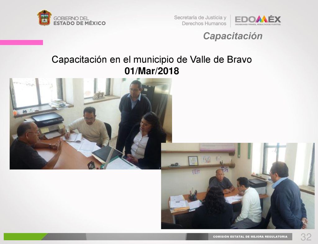 32 Capacitación Capacitación en el municipio de Valle de Bravo