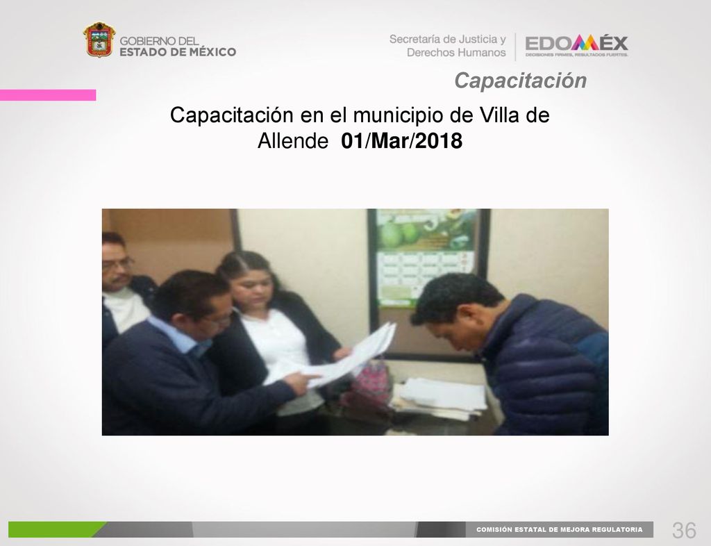 Capacitación Capacitación en el municipio de Villa de Allende 01/Mar/2018.