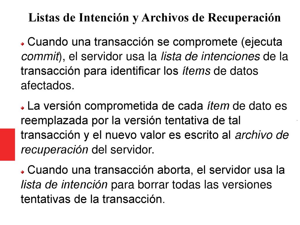 Listas de Intención y Archivos de Recuperación