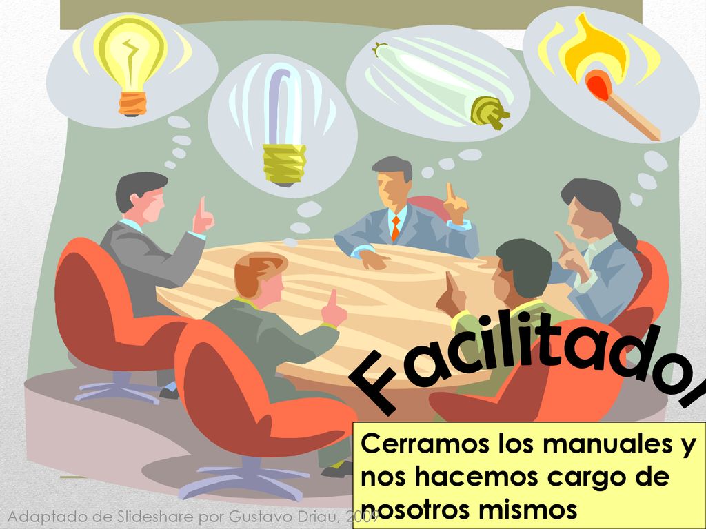 Facilitador Cerramos los manuales y nos hacemos cargo de nosotros mismos.