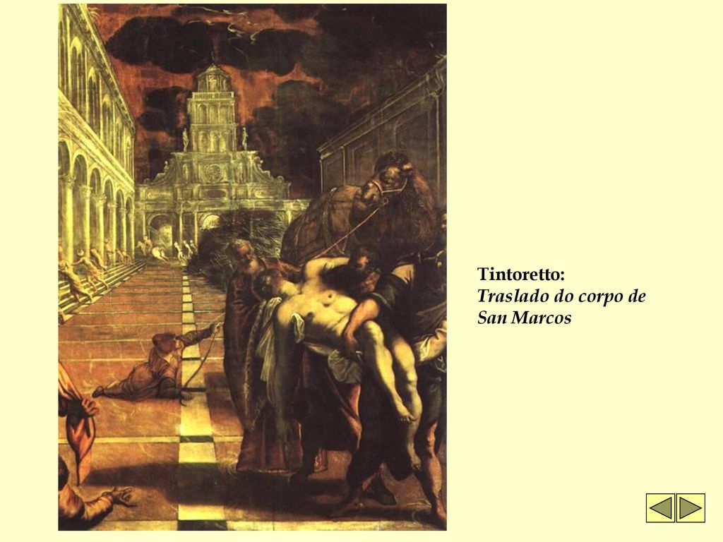 Tintoretto: Traslado do corpo de San Marcos
