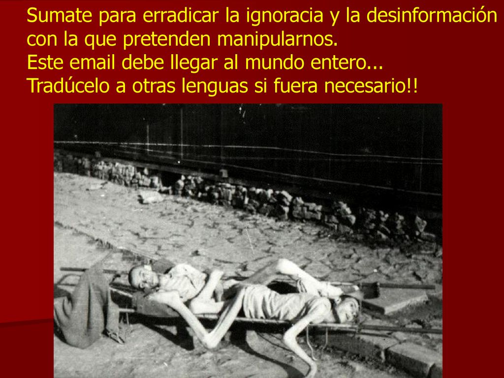 Sumate para erradicar la ignoracia y la desinformación con la que pretenden manipularnos.