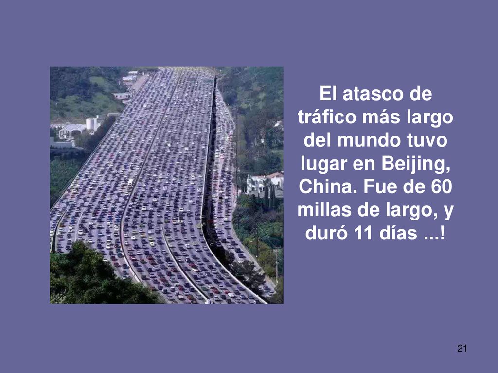 El atasco de tráfico más largo del mundo tuvo lugar en Beijing, China