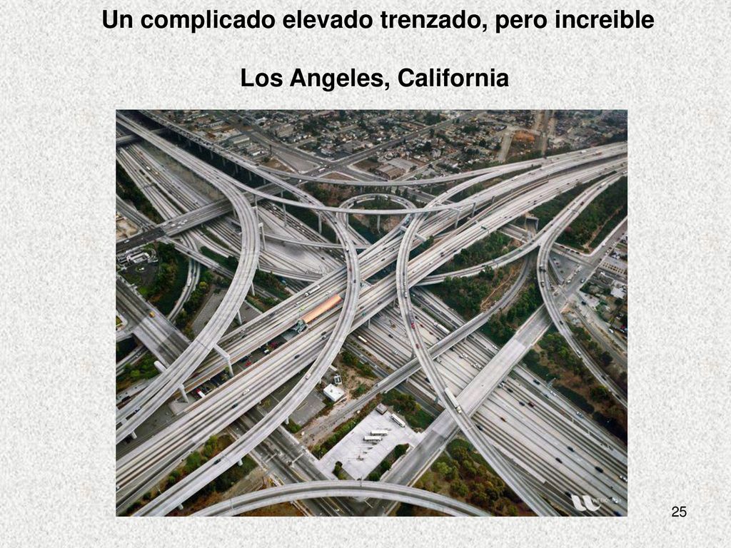 Un complicado elevado trenzado, pero increible Los Angeles, California