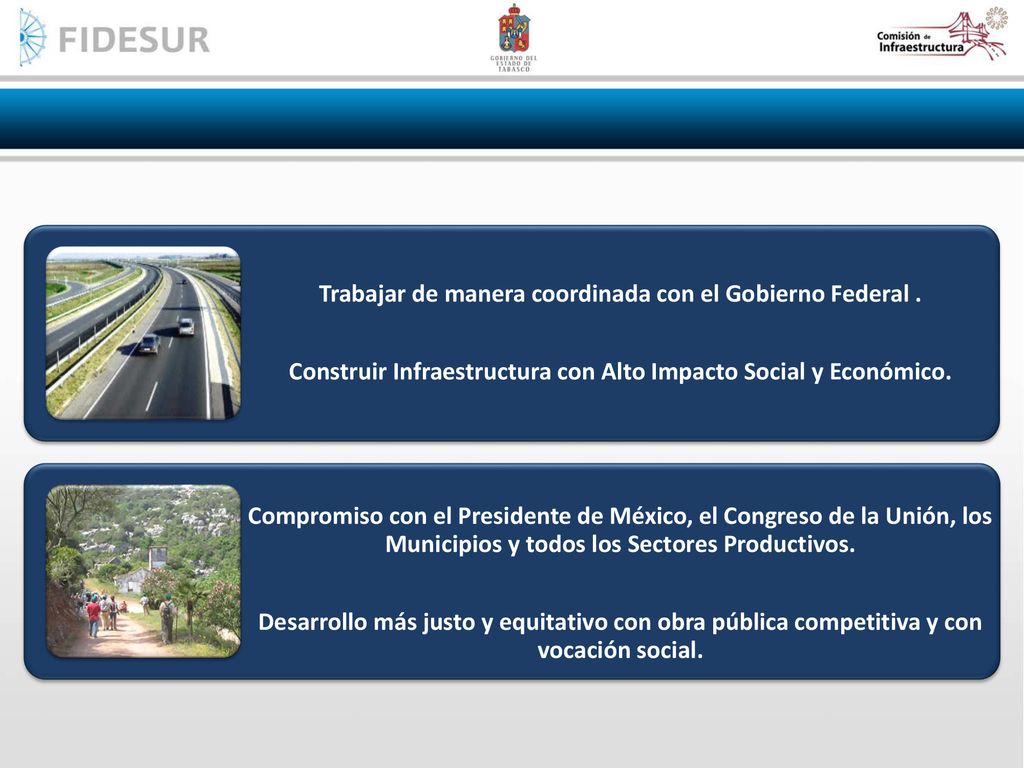 Trabajar de manera coordinada con el Gobierno Federal .