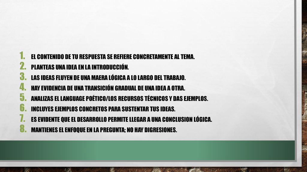 El contenido de tu respuesta se refiere concretamente al tema.
