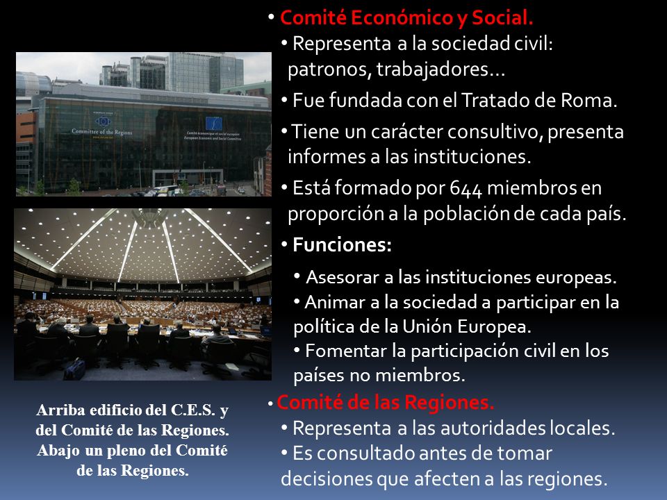 Comité Económico y Social.