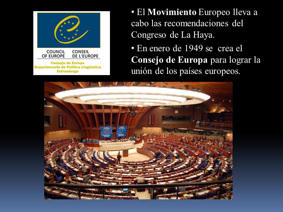 El Movimiento Europeo lleva a cabo las recomendaciones del Congreso de La Haya.