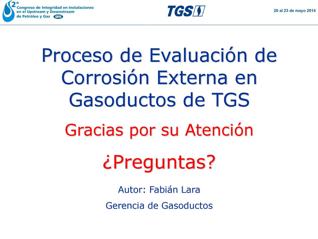 Proceso de Evaluación de Corrosión Externa en Gasoductos de TGS