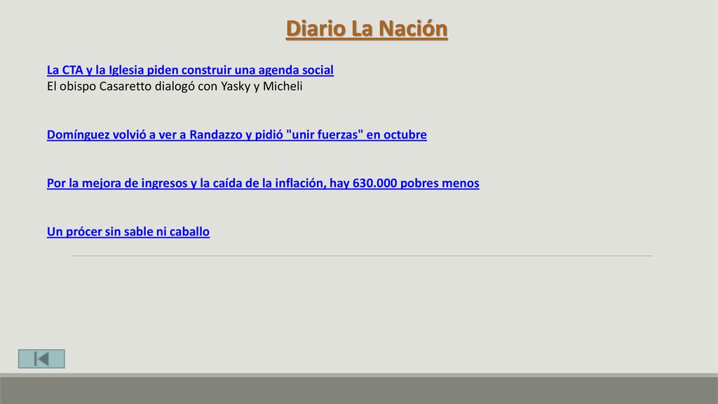 Diario La Nación La CTA y la Iglesia piden construir una agenda social