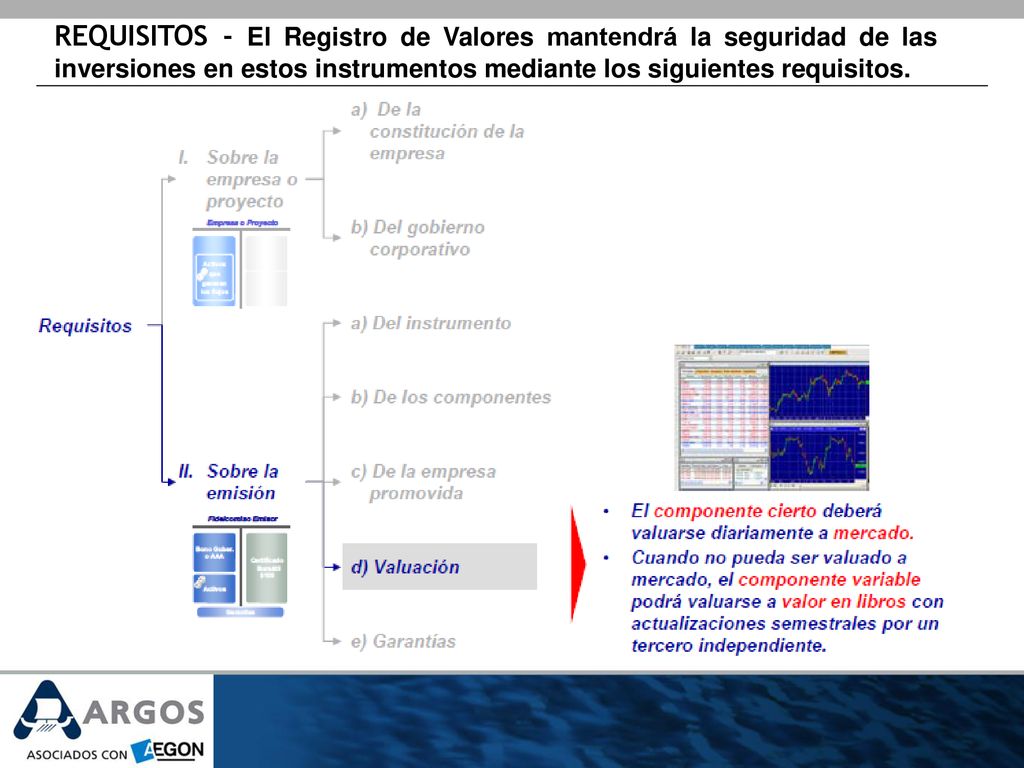 REQUISITOS - El Registro de Valores mantendrá la seguridad de las inversiones en estos instrumentos mediante los siguientes requisitos.