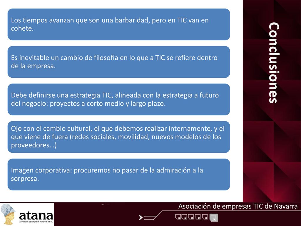 Los tiempos avanzan que son una barbaridad, pero en TIC van en cohete.