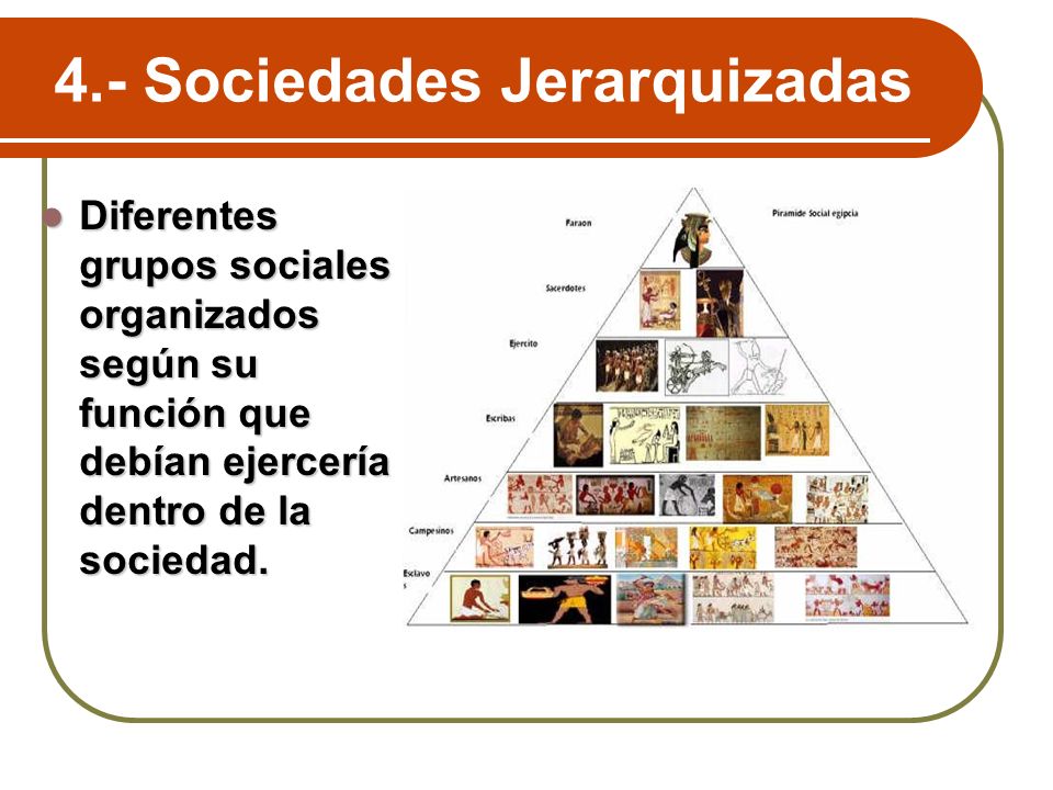 4.- Sociedades Jerarquizadas