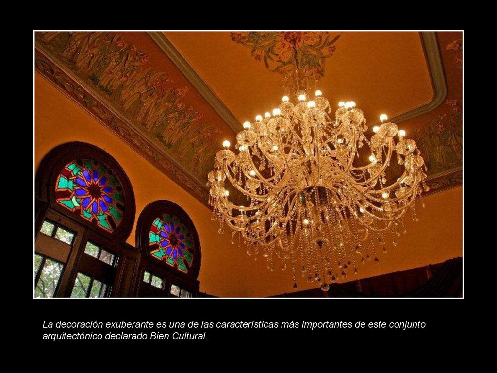 La decoración exuberante es una de las características más importantes de este conjunto arquitectónico declarado Bien Cultural.