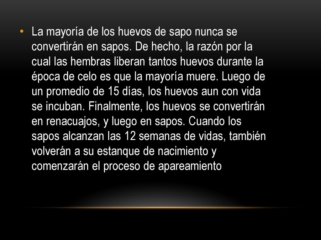 La mayoría de los huevos de sapo nunca se convertirán en sapos