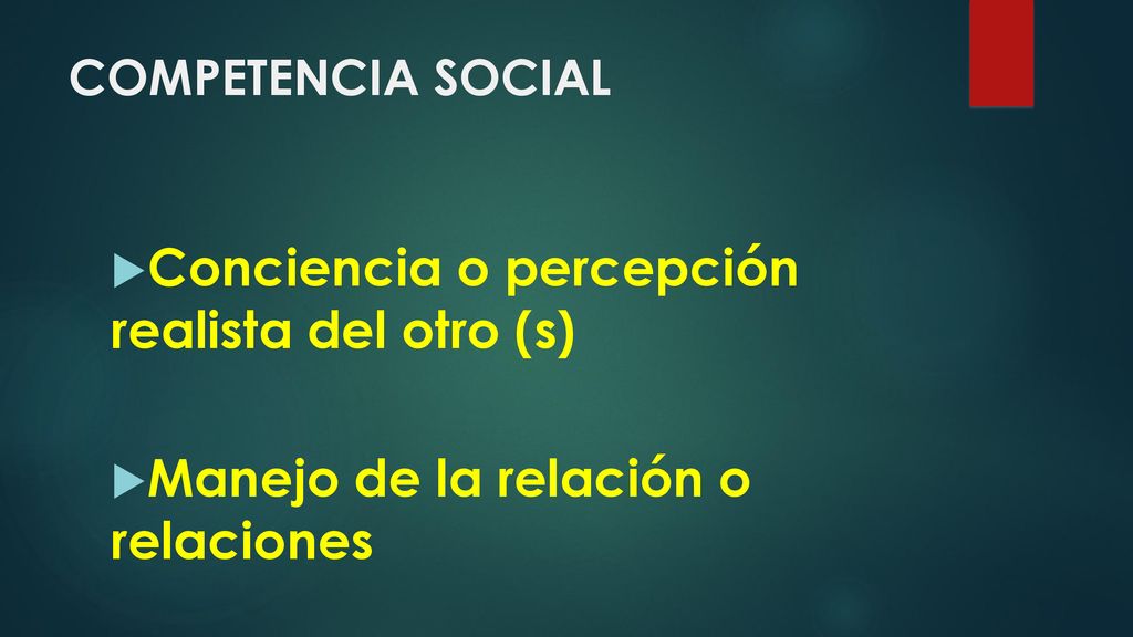 Conciencia o percepción realista del otro (s)