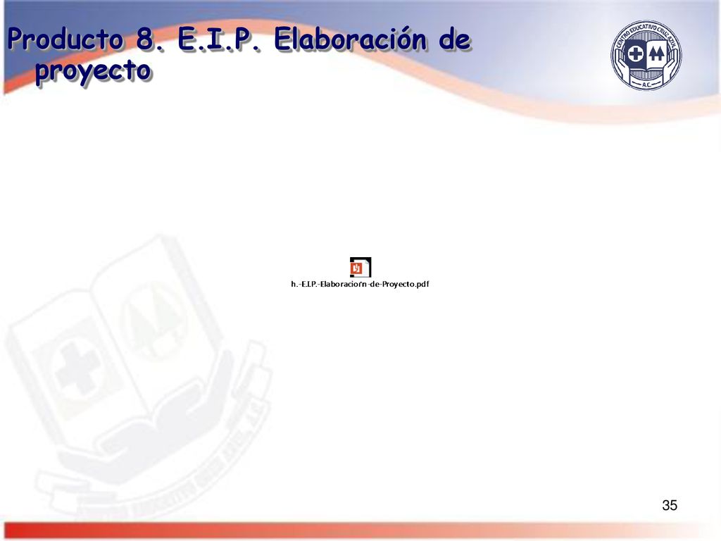 Producto 8. E.I.P. Elaboración de proyecto
