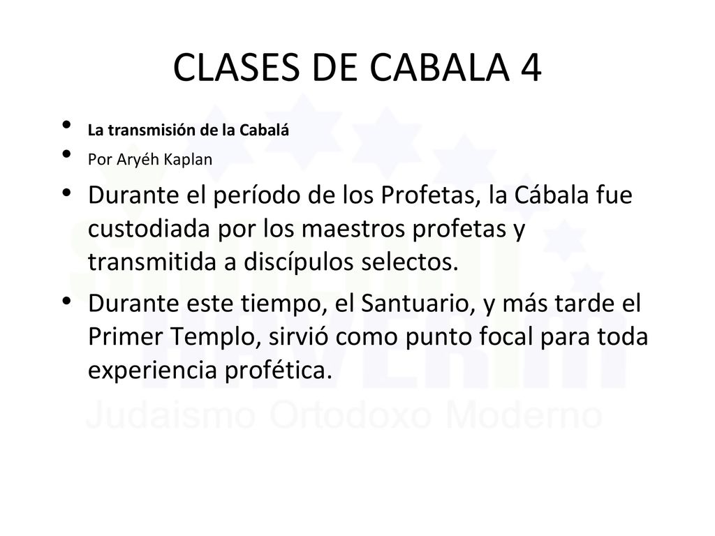 CLASES DE CABALA 4 La transmisión de la Cabalá. Por Aryéh Kaplan.