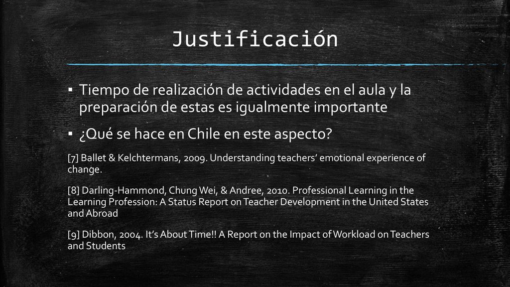 Justificación Tiempo de realización de actividades en el aula y la preparación de estas es igualmente importante.