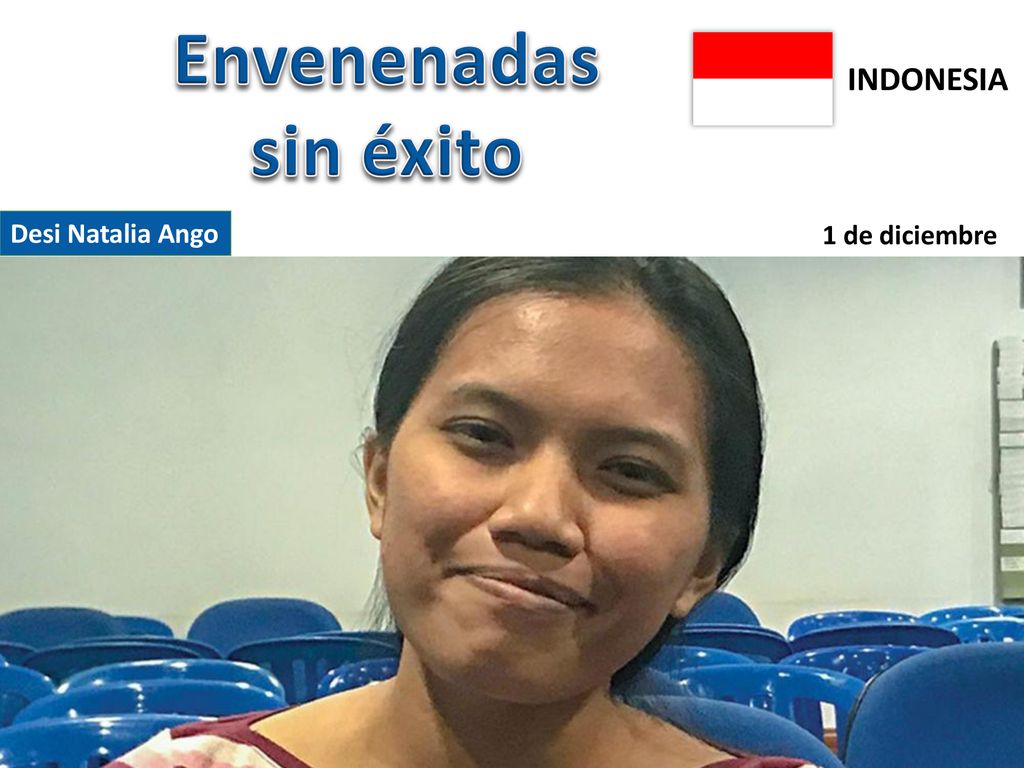 Envenenadas sin éxito INDONESIA Desi Natalia Ango 1 de diciembre