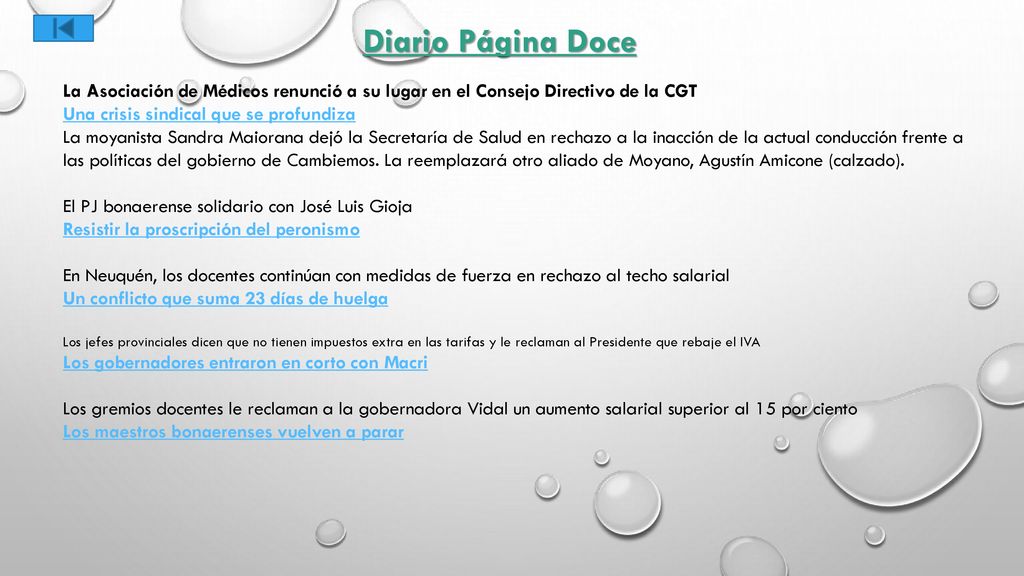Diario Página Doce La Asociación de Médicos renunció a su lugar en el Consejo Directivo de la CGT. Una crisis sindical que se profundiza.