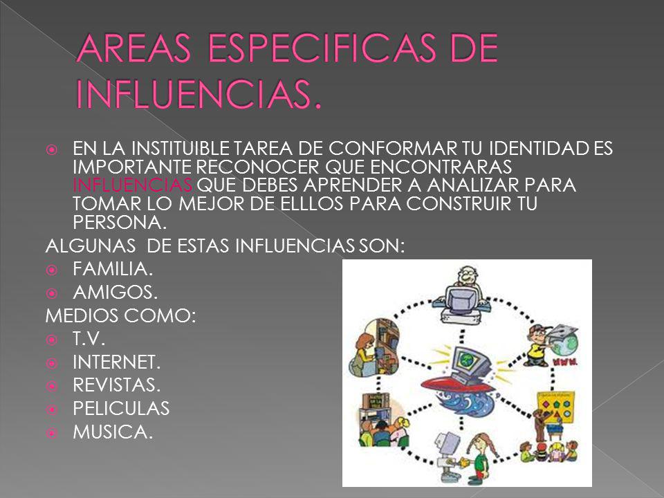 AREAS ESPECIFICAS DE INFLUENCIAS.