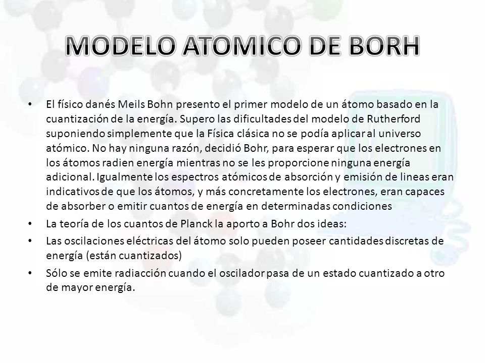 MODELO ATOMICO DE BORH
