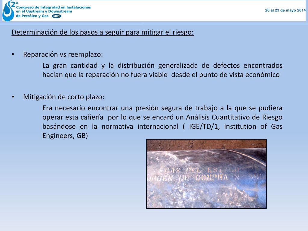 Determinación de los pasos a seguir para mitigar el riesgo: