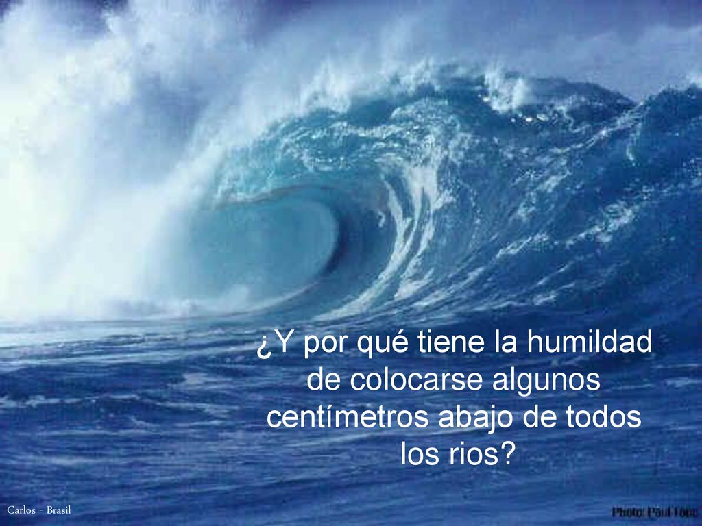 ¿Y por qué tiene la humildad de colocarse algunos