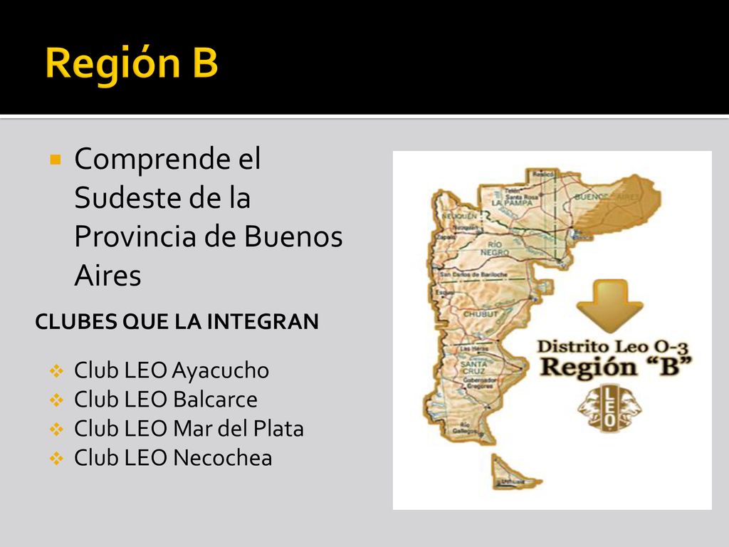 Región B Comprende el Sudeste de la Provincia de Buenos Aires