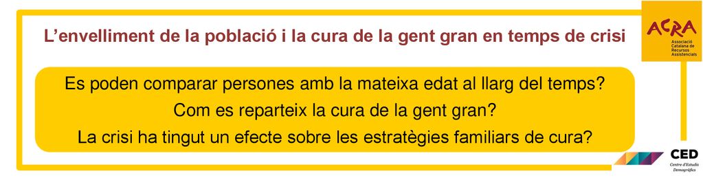 Es poden comparar persones amb la mateixa edat al llarg del temps