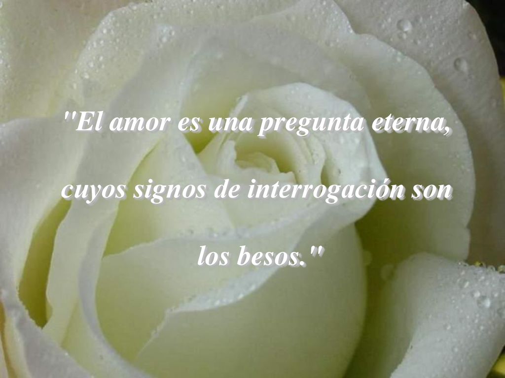 El amor es una pregunta eterna, cuyos signos de interrogación son