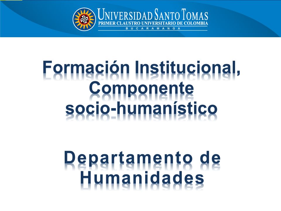 Formación Institucional, Departamento de Humanidades