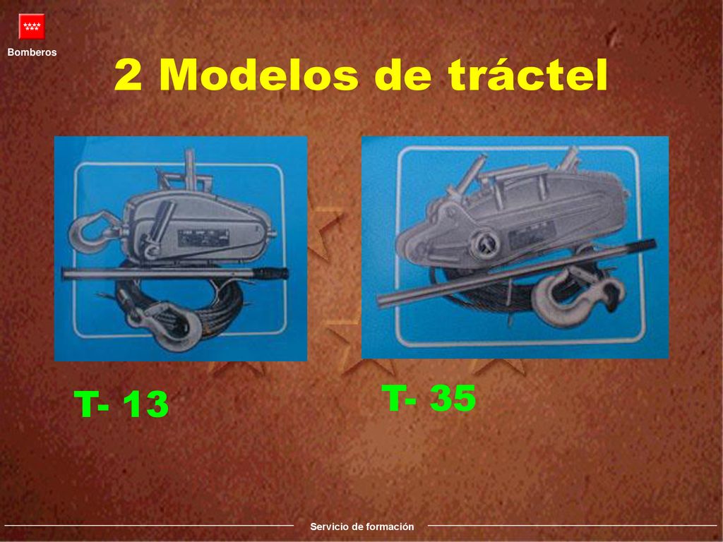 2 Modelos de tráctel T- 13 T- 35 Resaltar las diferencias