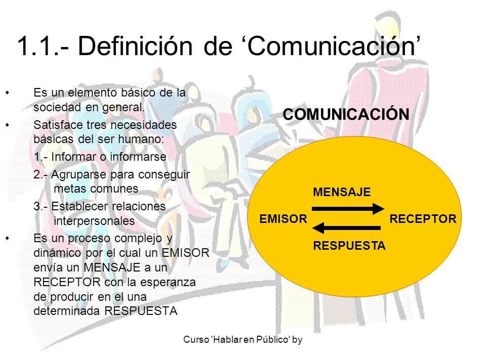 1.1.- Definición de ‘Comunicación’
