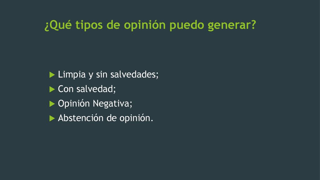 ¿Qué tipos de opinión puedo generar