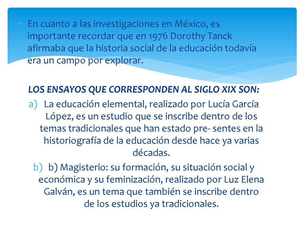 LOS ENSAYOS QUE CORRESPONDEN AL SIGLO XIX SON:
