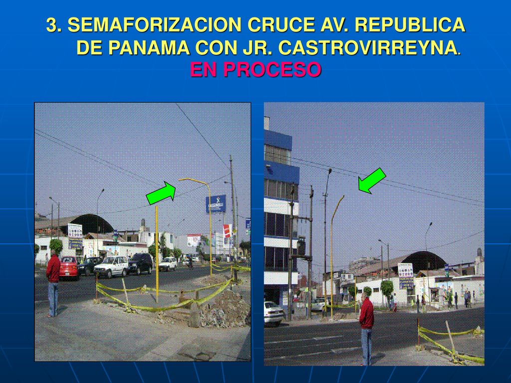 3. SEMAFORIZACION CRUCE AV. REPUBLICA DE PANAMA CON JR. CASTROVIRREYNA.
