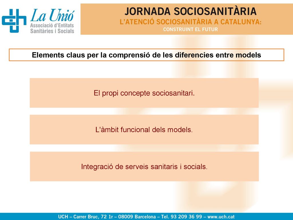 Elements claus per la comprensió de les diferencies entre models