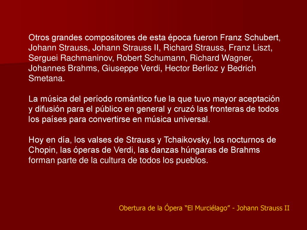 Obertura de la Ópera El Murciélago - Johann Strauss II